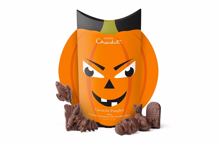 Halloween Hotel Chocolate Carvin the Pumpkin Milk Chocolate